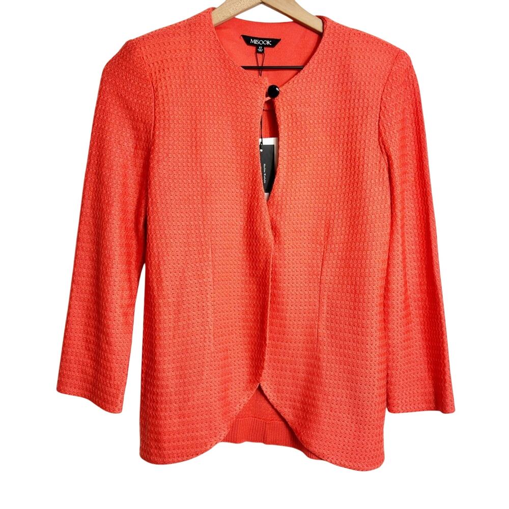 MISOOK ORANGE BLACK WOMEN VEST JACKET BRAND NEW WITH TAGS XS